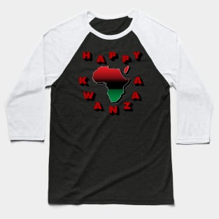 Happy Kwanzaa Red Baseball T-Shirt